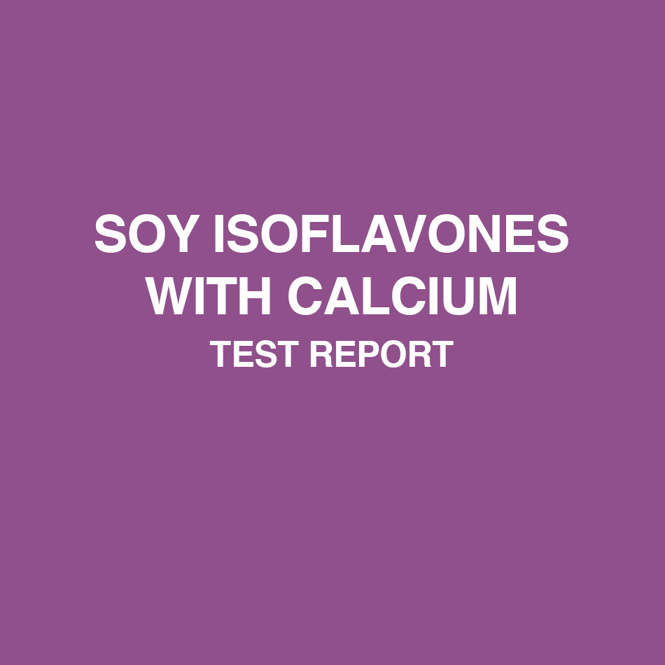 Soy Isoflavones with calcium test report - HealthyHey