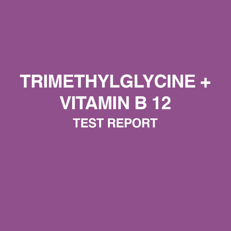 Trimethylglycine plus Vitamin B12 test report - HealthyHey