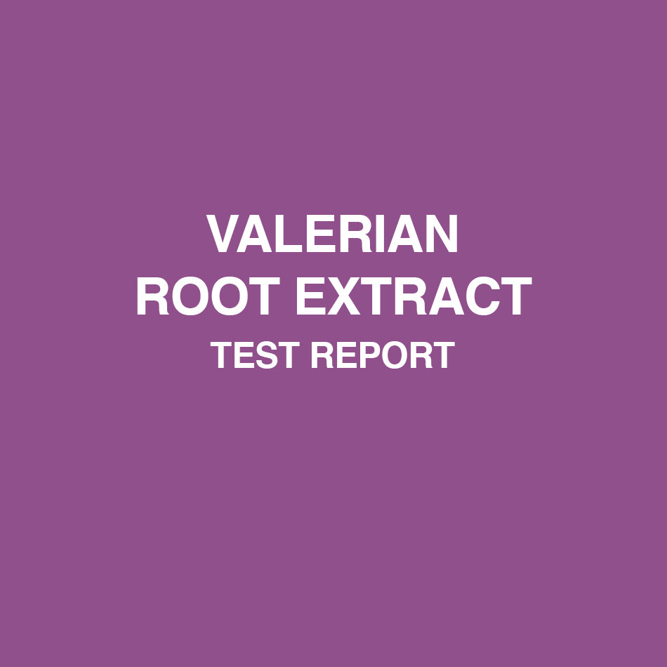 Valerian Root Extract test report - HealthyHey