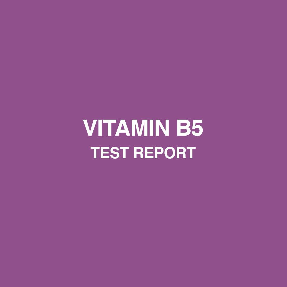 Vitamin B5 test report - HealthyHey