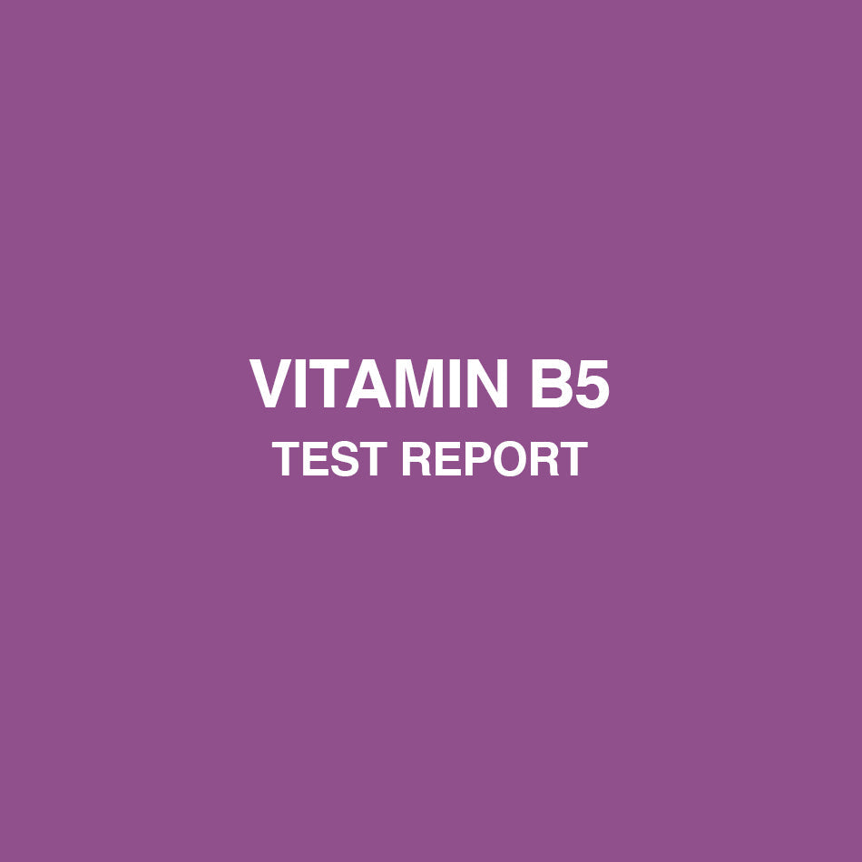 Vitamin B5 test report - HealthyHey