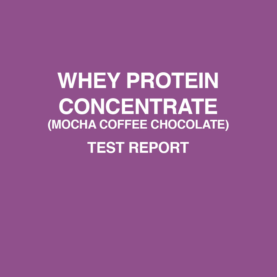 Whey protein concentrate mocha coffee chocolate test report - HealthyHey