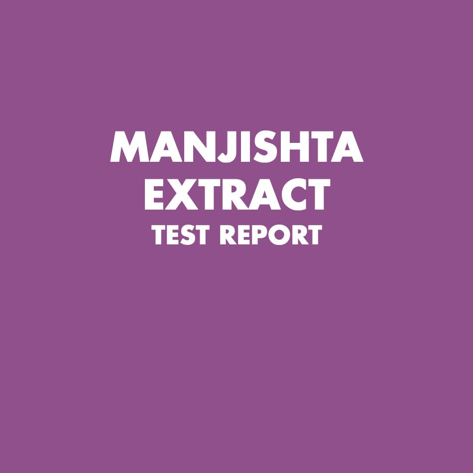 Manjishta Extract test report - HealthyHey
