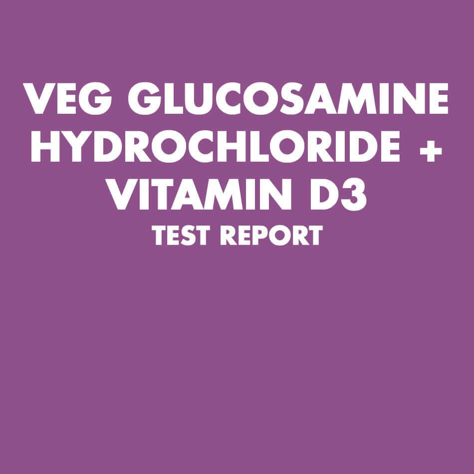 Veg Glucosamine Hydrochloride + Vitamin D3 Test Report - HealthyHey