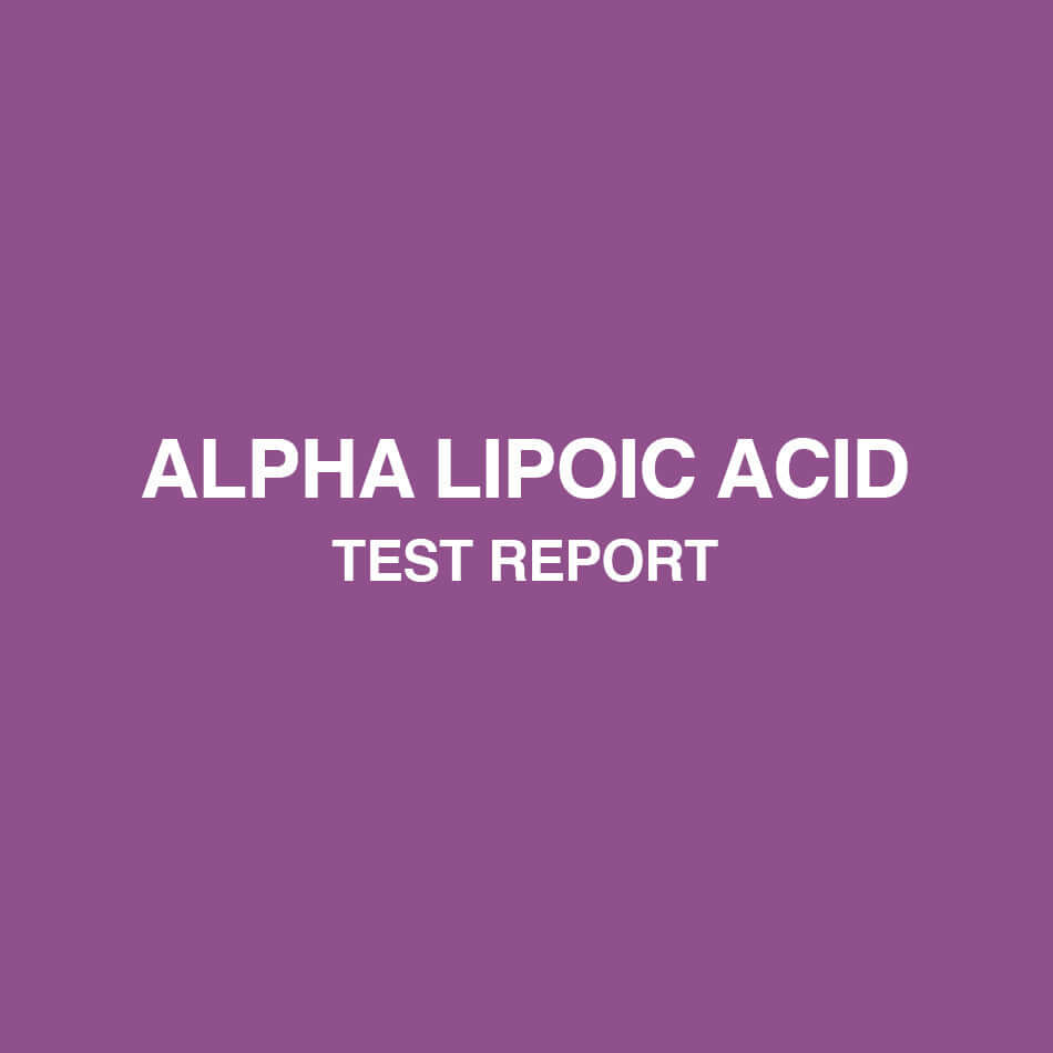 Alpha Lipoic Acid test report - HealthyHey