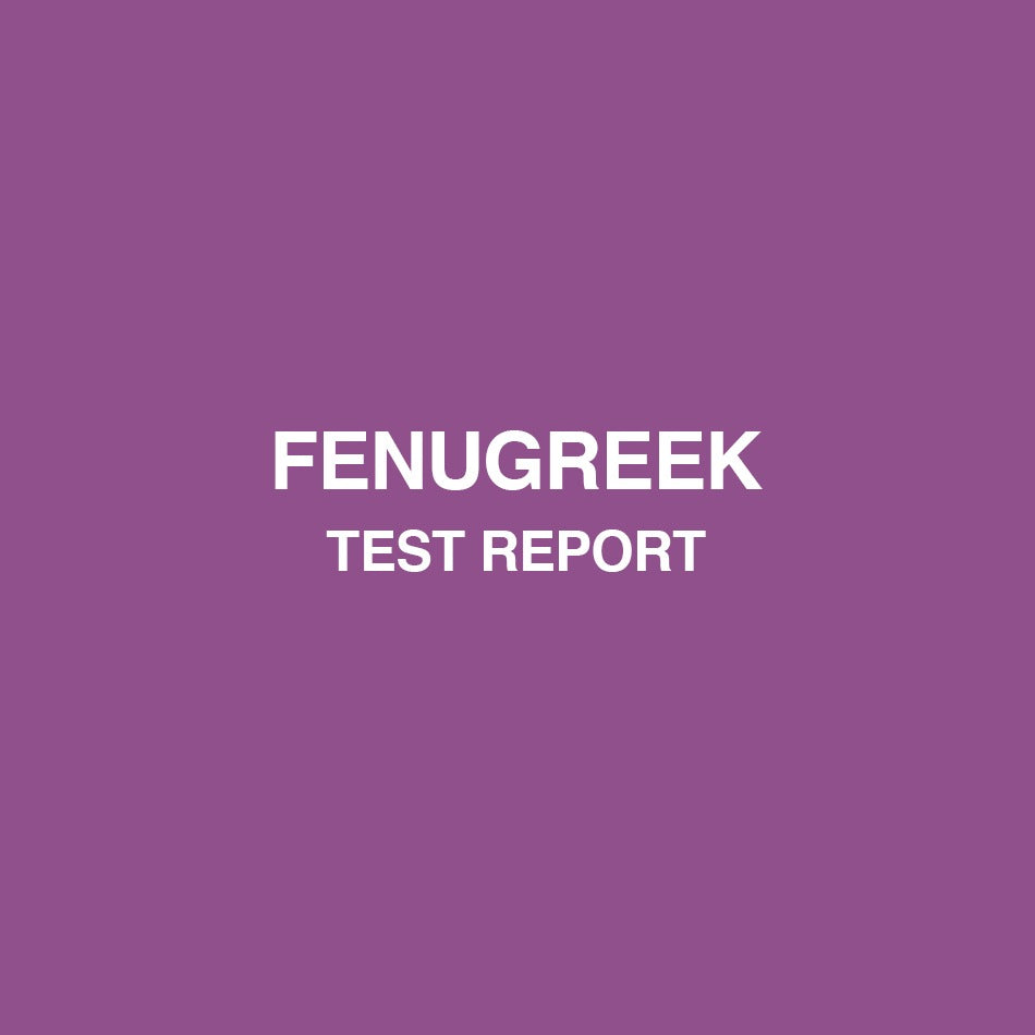 Fenugreek test report - HealthyHey