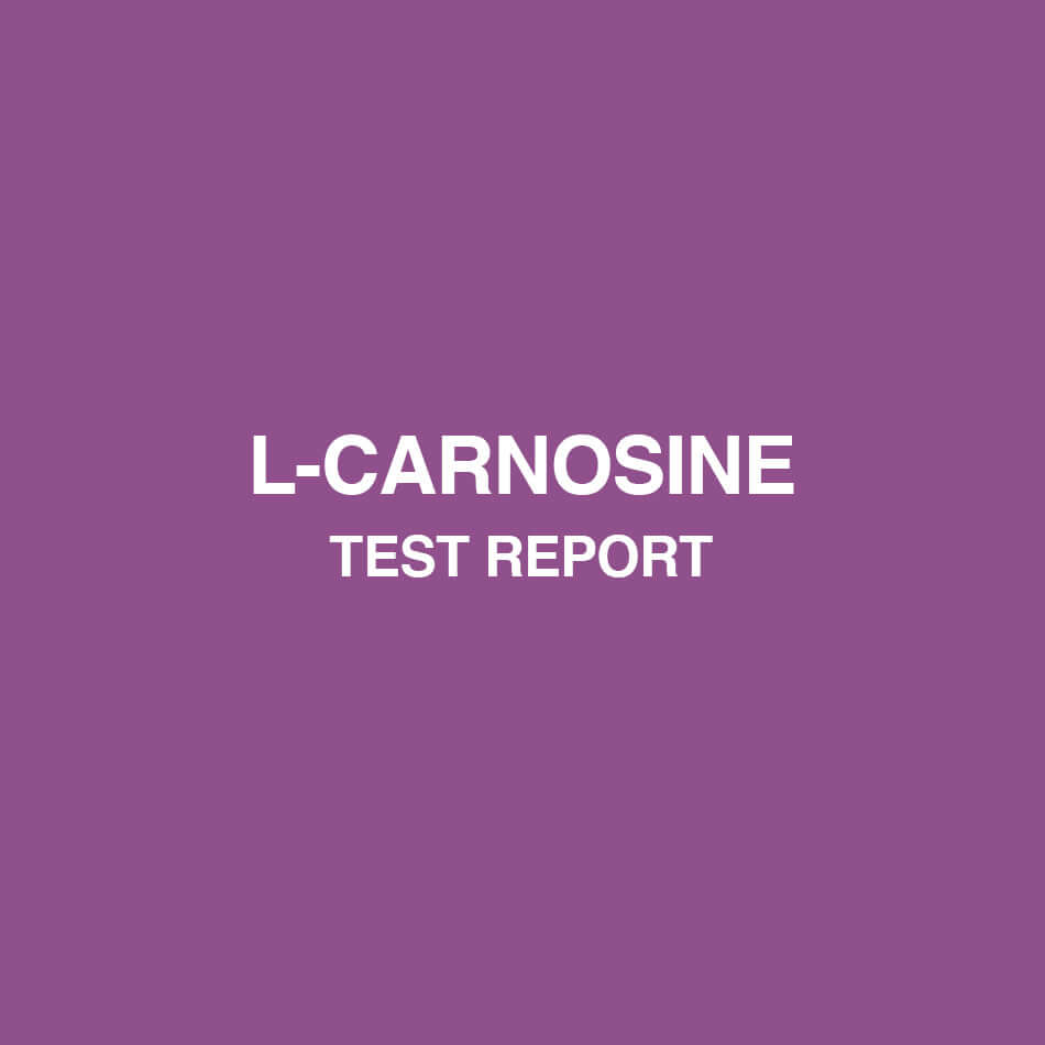 L-Carnosine test report - HealthyHey