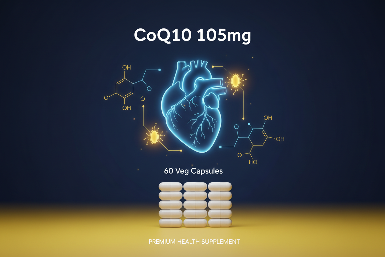 Understanding CoQ10-105mg 60 Veg Capsules for Energy and Heart Wellness