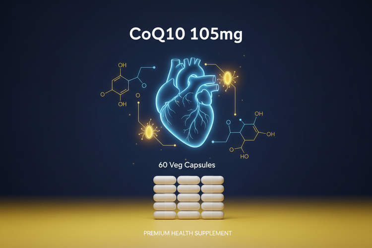 Understanding CoQ10-105mg 60 Veg Capsules for Energy and Heart Wellness