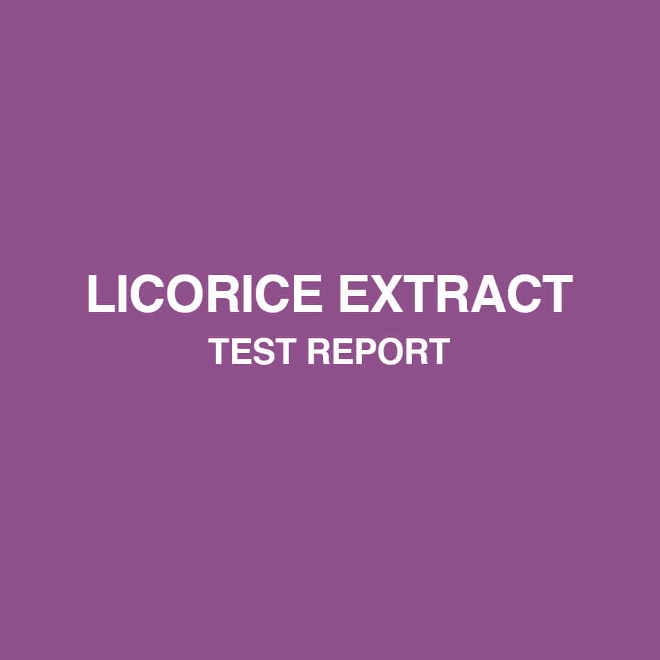 Licorice Extract test report- HealthyHey
