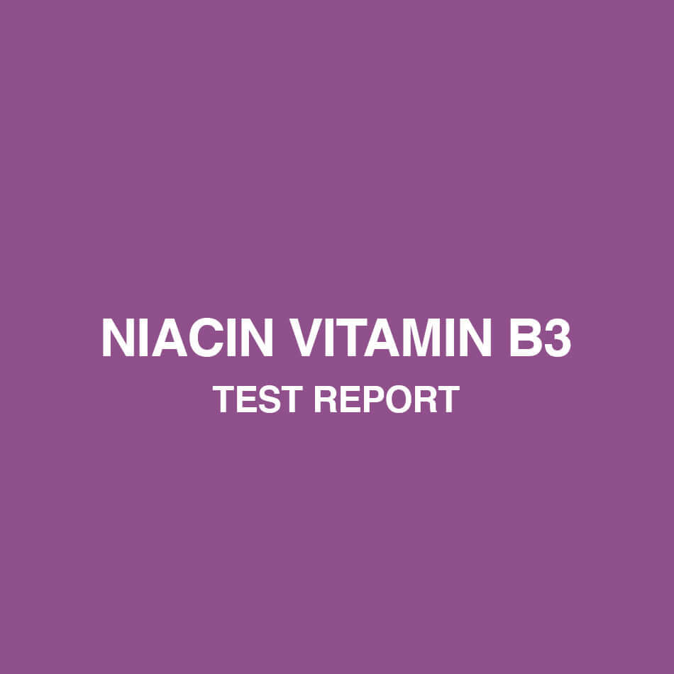 Niacin test report - HealthyHey