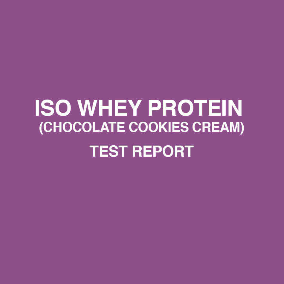Iso Whey Protein chocolate cookie cream test report - HealthyHey