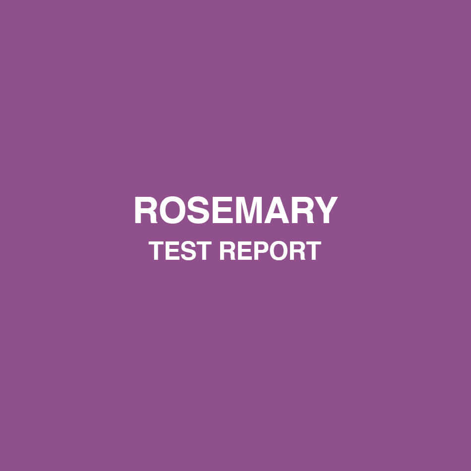 Rosemary Leaf Extract test report - HealthyHey
