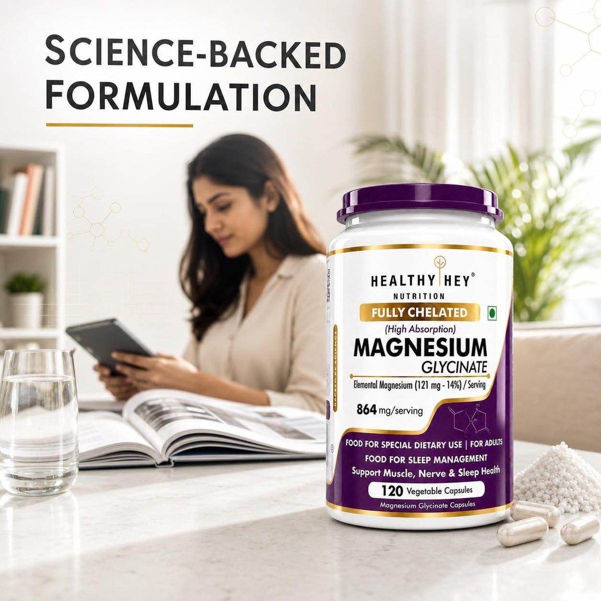 HealthyHey Magnesium Glycinate 14% Fully Chelated, product information 7