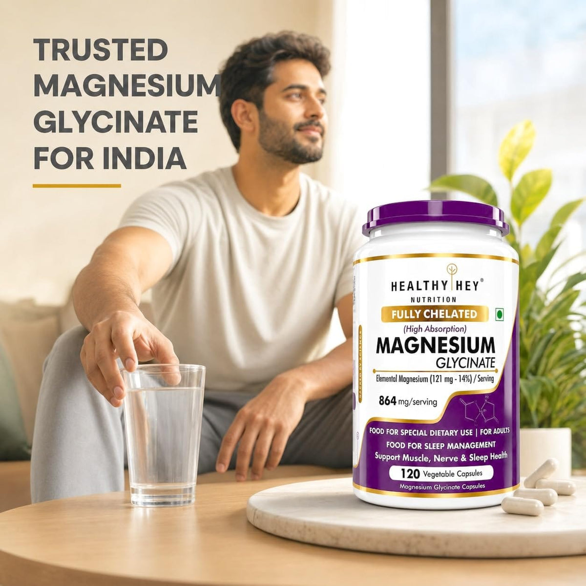 HealthyHey Magnesium Glycinate 14% Fully Chelated, product information 5