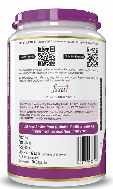 HealthyHey Magnesium Glycinate 14% Fully Chelated, product information 8