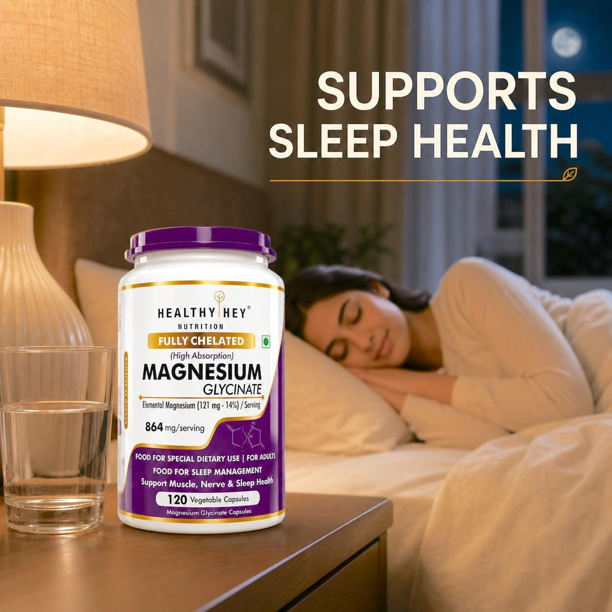 HealthyHey Magnesium Glycinate 14% Fully Chelated, product information 3