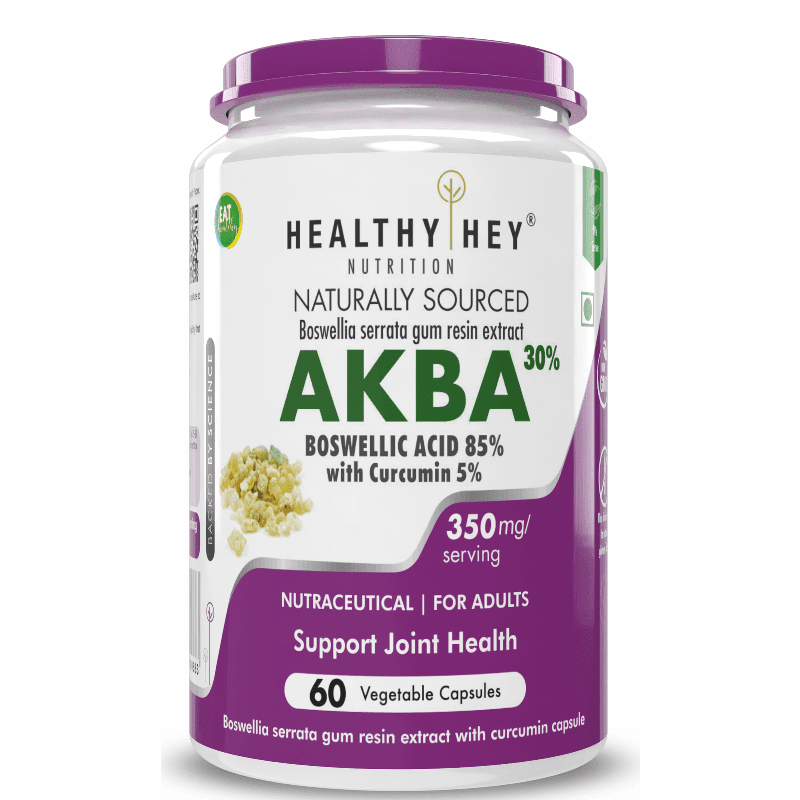 AKBA Bone & Joint Health 85% Boswellic Acid Curcumin 60 Veg Capsules