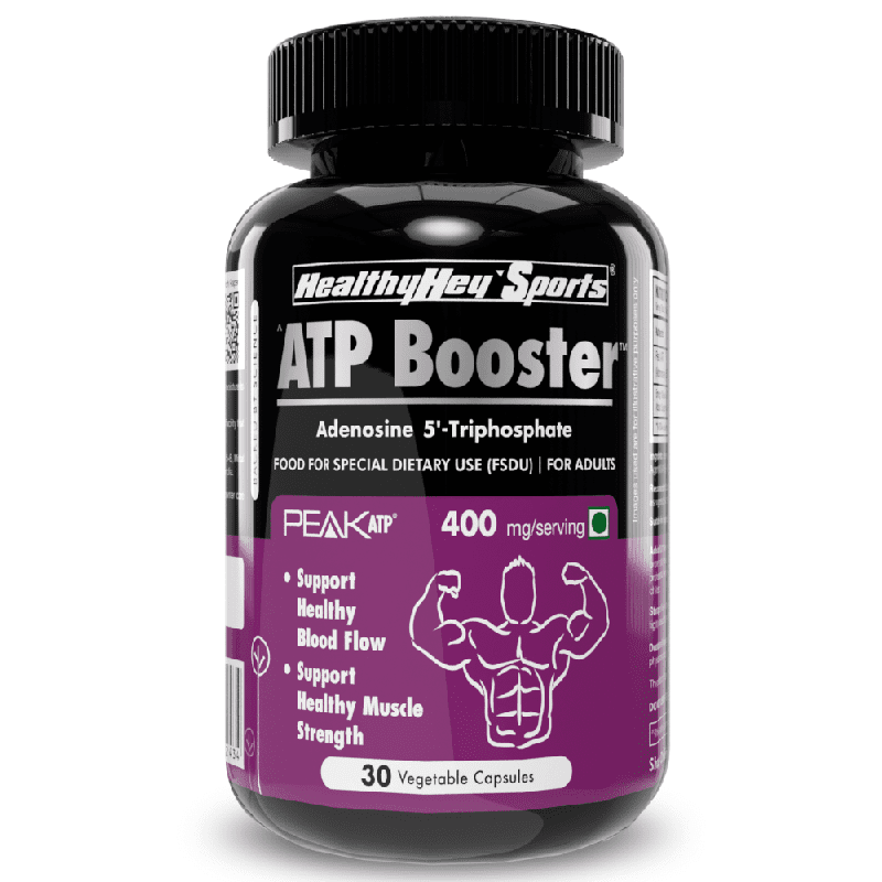 ATP Booster, Support Healthy Blood flow Adenosine 5'-Triphosphate - Pre-Workout - 400mg - 30 Veg capsules