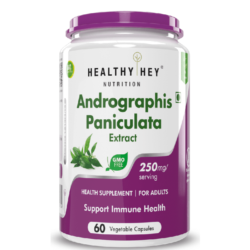 Andrographis Paniculata సారం, రోగనిరోధక ఆరోగ్యానికి మద్దతు ఇస్తుంది -250mg -60 వెజ్ క్యాప్సూల్స్