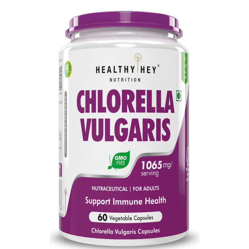 Chlorella Vulgaris, Support Immune Health 1065 mg - 60 Veg Capsules