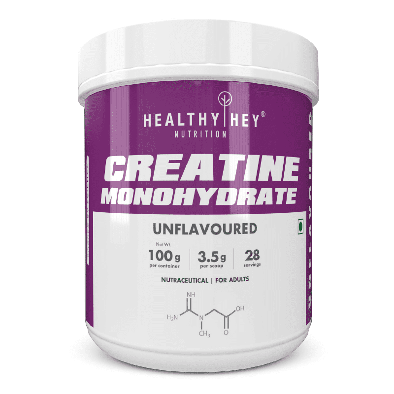 Creatine Monohydrate for Muscle Building & Performance - 33 Servings (Unflavoured, 100g Powder)