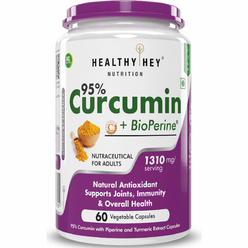 Curcumin with Bioperine (Piperine) 1310mg, Natural Antioxidant help reduce inflammation & Pain (Ultra Pure) with Piperine