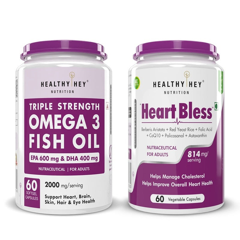 Vital Heart Pair with Omega 3 fish oil & Heart Bless