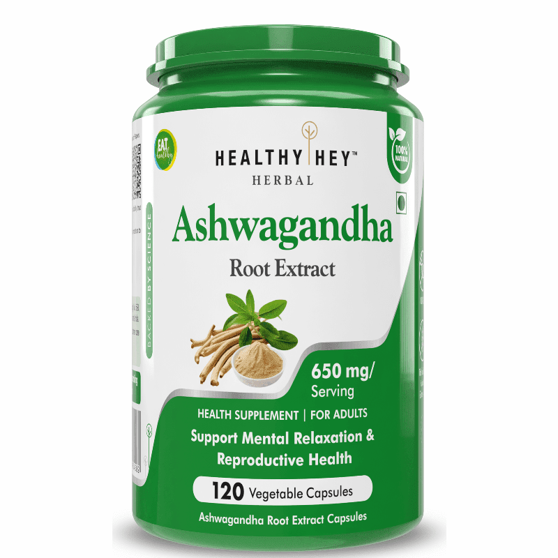 Herbal Ashwagandha root extract 120 veg capsules