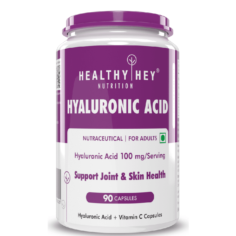 Hyaluronic Acid, Support joint & Skin Health 2X Plus Veg Capsules - 90 veg capsules