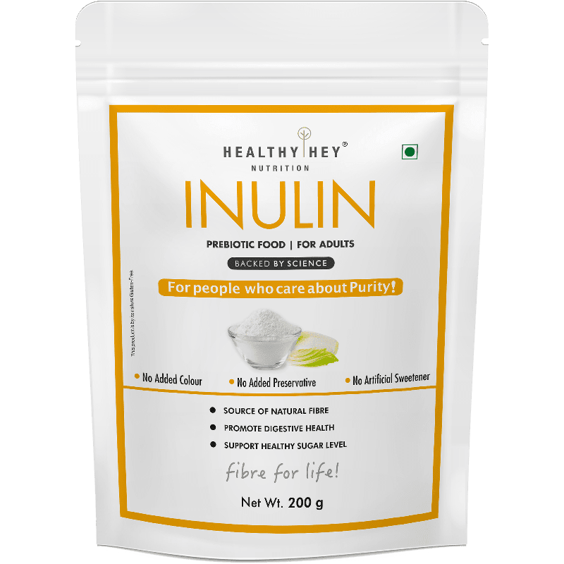 Inulin Powder,Source of natural fibre Prebiotic Food For Adults 200g