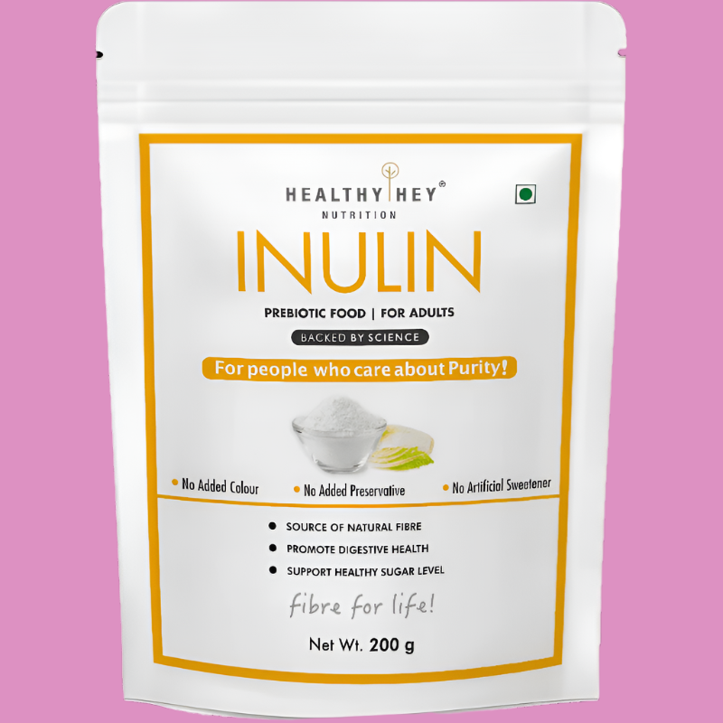 Inulin Powder,Source of natural fibre Prebiotic Food For Adults 200g