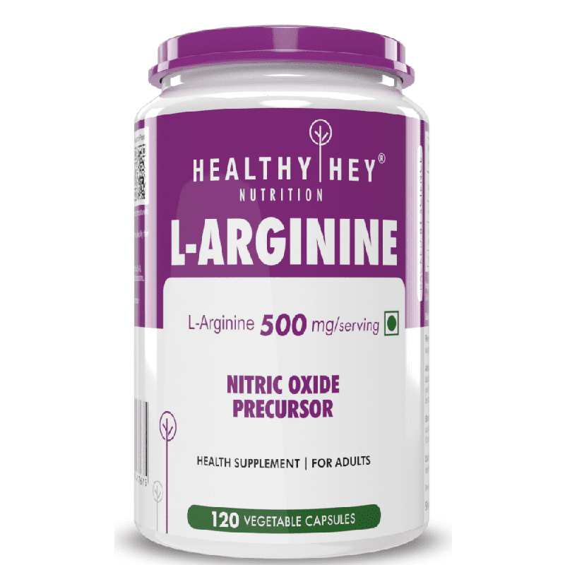 L-Arginine, Nitric oxide Precursor 500mg, 120 Veg Capsules