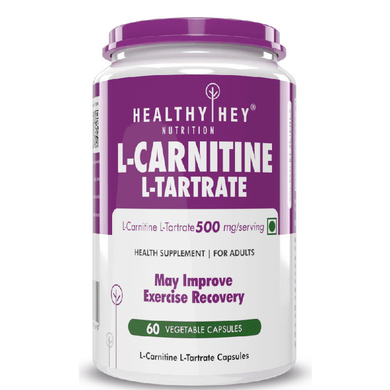 L-Carnitine & L-Tartrate (LCLT), May Improve Exercise recovery-Support Transport of Fats to Muscles - 60 Veg Capsules