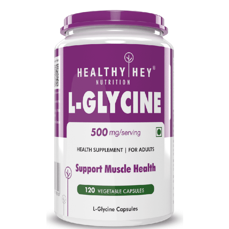 L- Glycine, Support Brain & Sleep Health  120 Veg Capsules