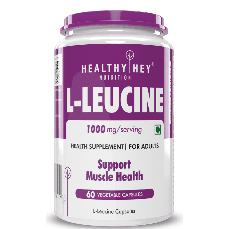 L-Leucine 1000mg | Muscle Building & Strengthening | 60 Veg Capsules