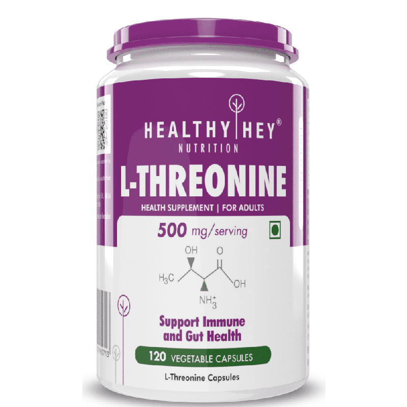 L-Threonine, Support Immune & Gut Health - Essential Amino Acid -120 Veg Capsules