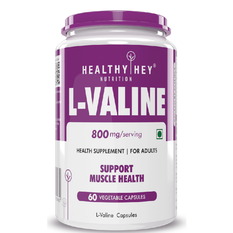 L-Valine BCAA Supplement - Supports Muscle Health - 60 Veg Capsules