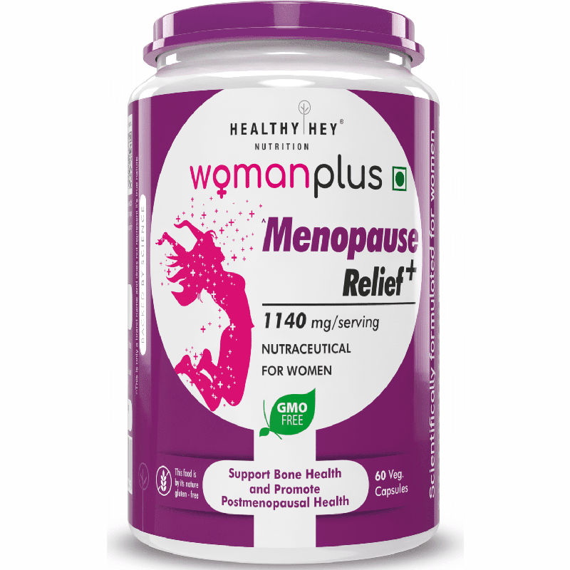 Woman Plus Menopause Relief Postmenopausal Health 60 Veg Capsules