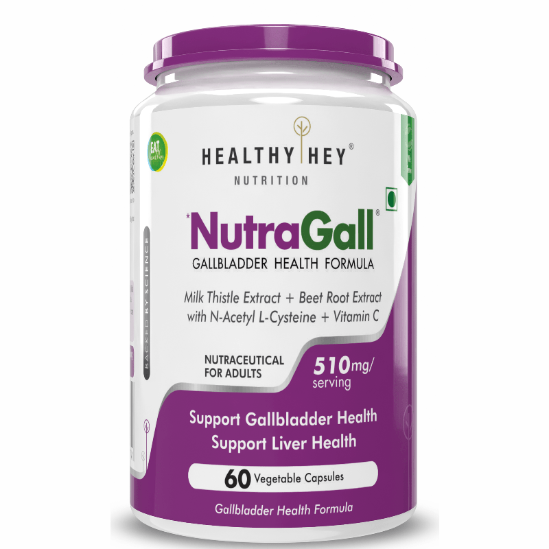 NutraGall,Support Gallbladdder & support Liver Health- 60 veg Capsules