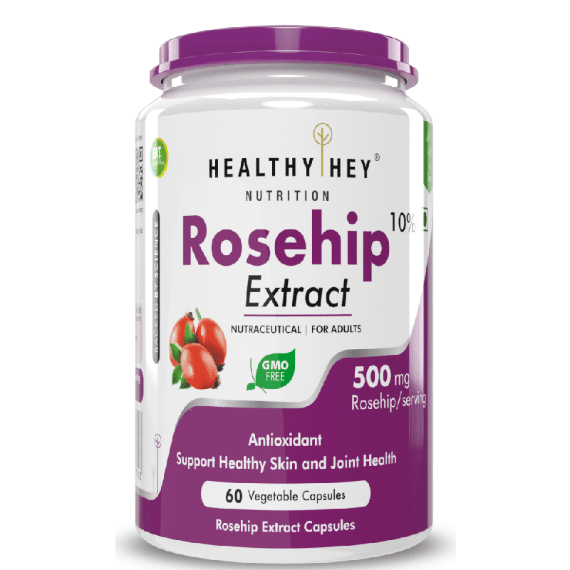 Rosehip Extract,support Healthy skin & joint Health 60 Veg Capsules