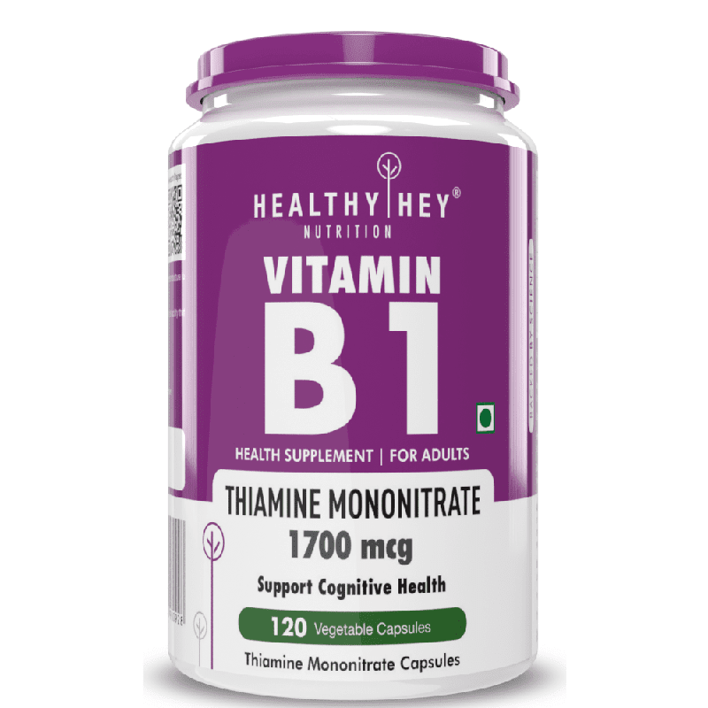 Vitamin B1 - Thiamine Mononitrate 120 Veg Capsules