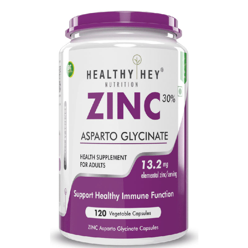 Zinc Asparto Glycinate Capsules - Enhanced Absorption - Supports Immune System & Neurological Function - 120 CT