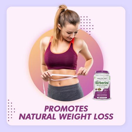 HealthyHey Nutrition Capsule Berberis-Berberine 95% with milk Thistle-Support Weight Management & Healthy Glucose Levels Supplements-Veg.60 Capsules