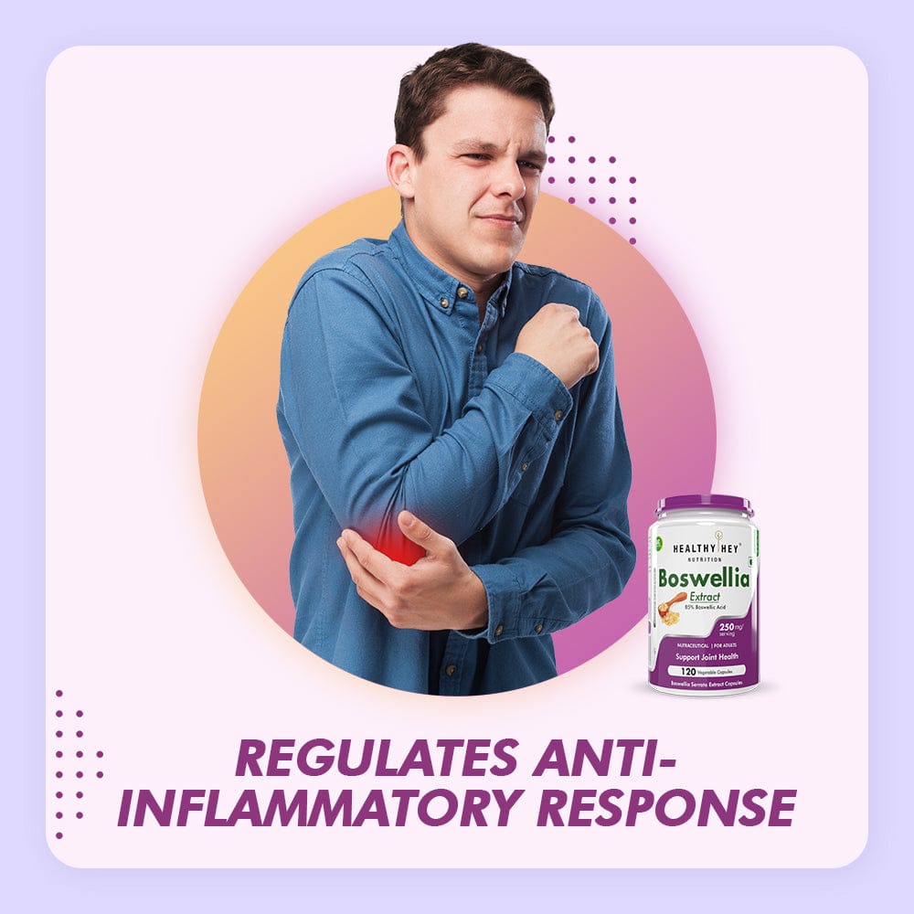 HealthyHey Nutrition Capsule Boswellia Serrata Extract, Support Joint Health -120 Veg Capsules