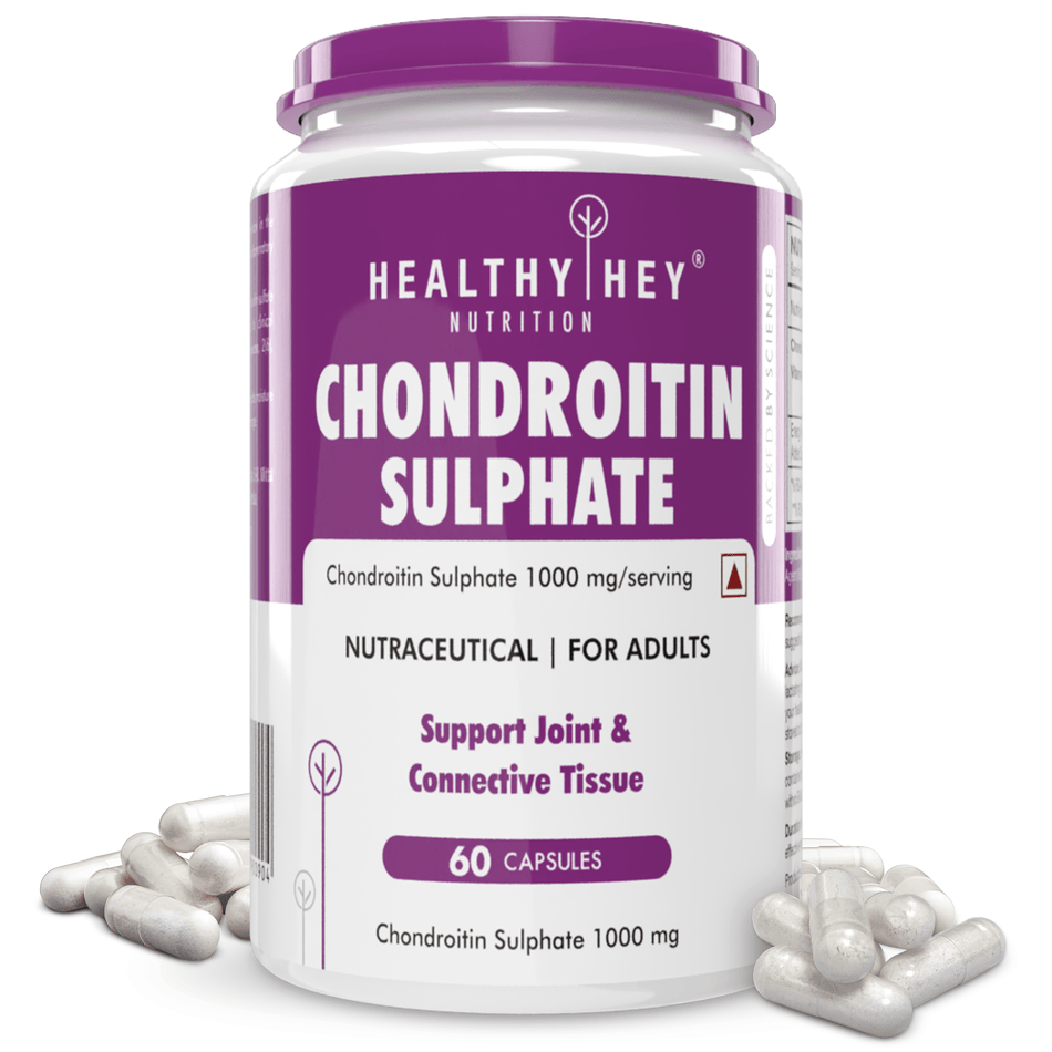 HealthyHey Nutrition Capsule Chondroitin Sulphate - Support for Joints & Connetive Tissues, 60 Capsules