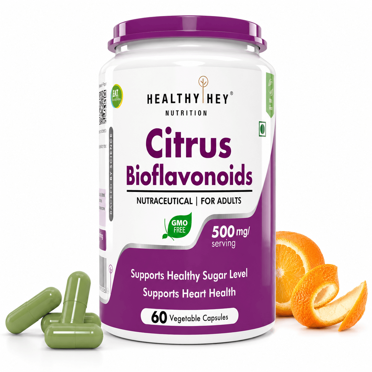 Citrus Bioflavonoids -Support Blood Sugar Levels & Heart Health - 60 Vegetable Capsules