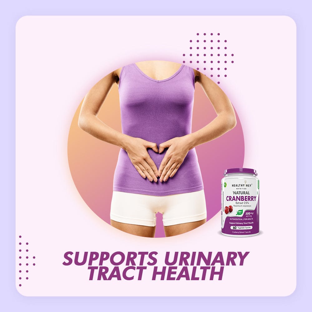 HealthyHey Nutrition Capsule Cranberry Extract, Support Urinary Tract Health (UTI) , 60 Veg Capsules