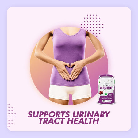 HealthyHey Nutrition Capsule Cranberry Extract, Support Urinary Tract Health (UTI) , 60 Veg Capsules