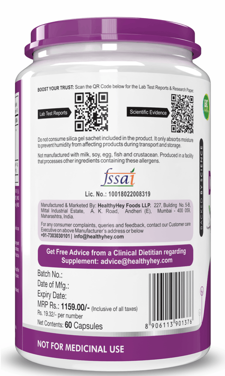 HealthyHey Nutrition Capsule Dandelion Root Extract, -Natural - 10:1 Ratio - Natural Diuretic & Support Digestion, 60 Veg Capsules
